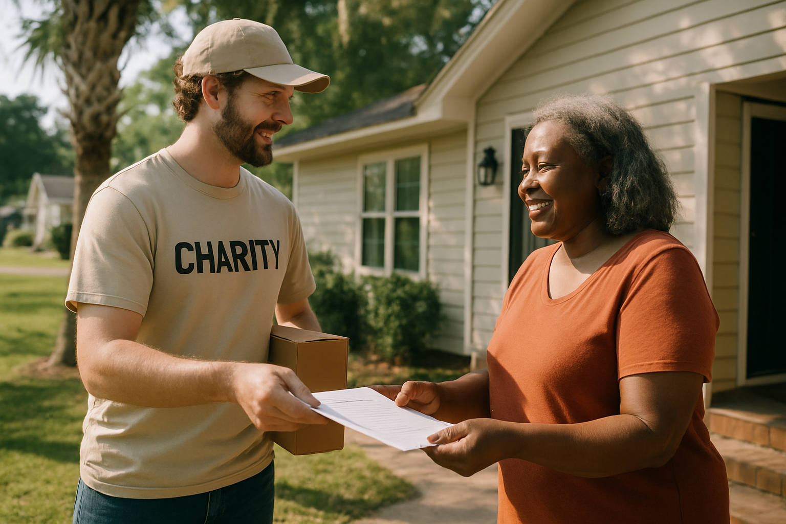 Vehicle donation moment in South Carolina
